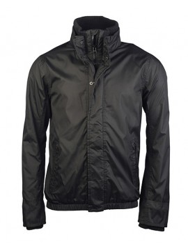 Zip Jackets in Black Fleece lined blouson KARIBAN  Jacket