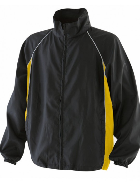 Finden Hales Kids black and yellow Waterproof training Track Jacket