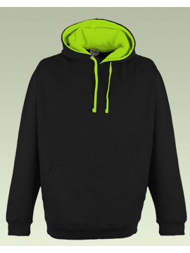 AWD super bright Black with Electric Green Hood Pullover 