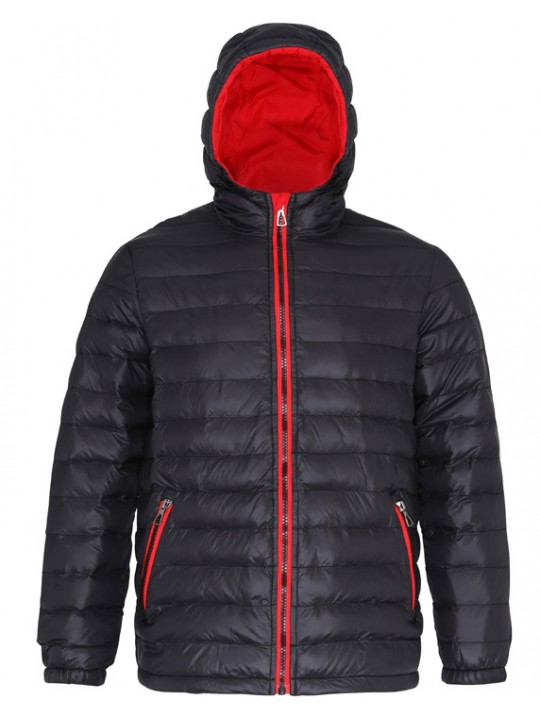 2786 Padded Jacket with Black and Red Inner Layer
