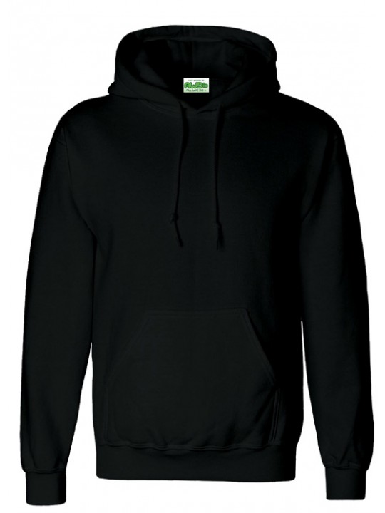 AWD Street Jet Black Pullover Hoodie with thumb whole Top