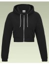 American Apparel Ladies Half cropped black Hoodie