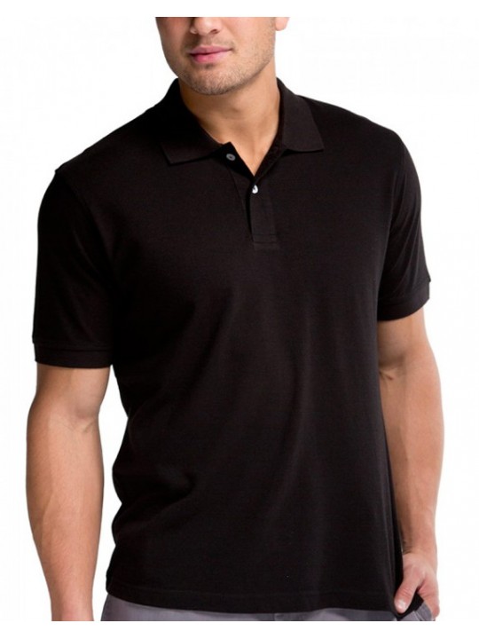 B&C Collection Cotton Safran Black Polo Shirts